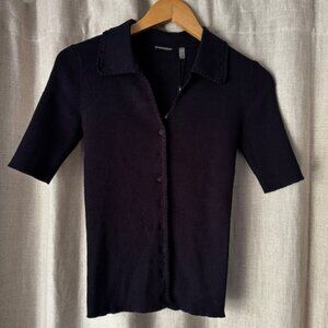 Ellie Tahari Navy top.  A REAL Stunner!